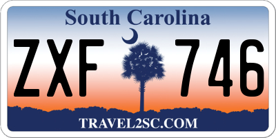 SC license plate ZXF746