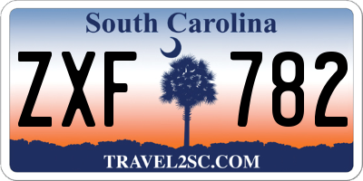 SC license plate ZXF782