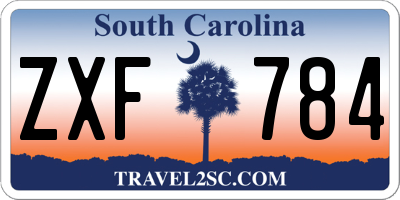 SC license plate ZXF784