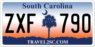 SC license plate ZXF790