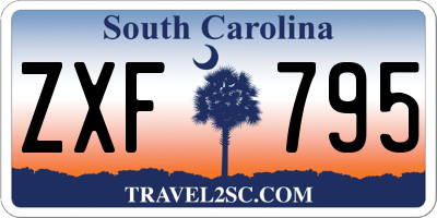 SC license plate ZXF795