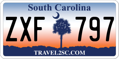 SC license plate ZXF797