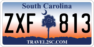 SC license plate ZXF813