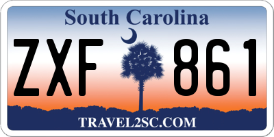 SC license plate ZXF861