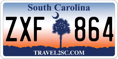 SC license plate ZXF864