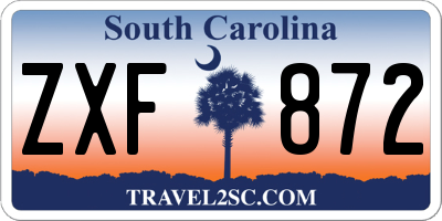 SC license plate ZXF872