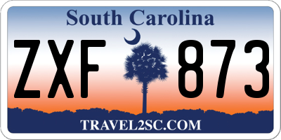 SC license plate ZXF873