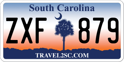 SC license plate ZXF879