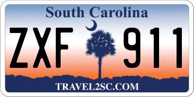 SC license plate ZXF911
