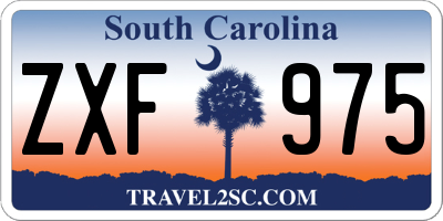 SC license plate ZXF975