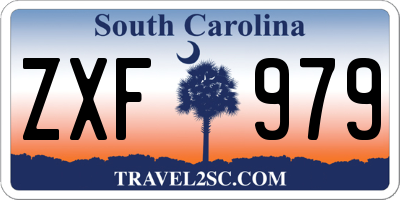 SC license plate ZXF979