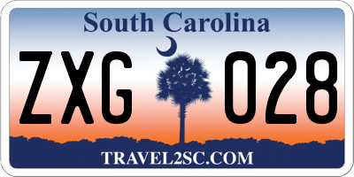 SC license plate ZXG028
