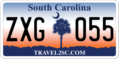 SC license plate ZXG055