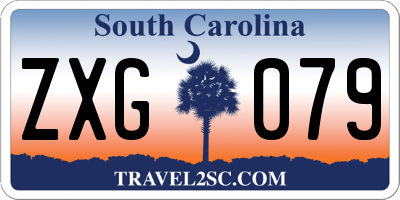 SC license plate ZXG079