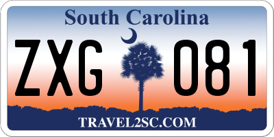 SC license plate ZXG081