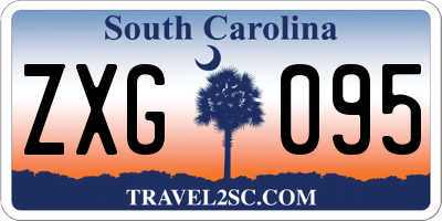 SC license plate ZXG095