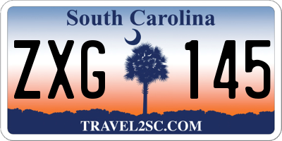 SC license plate ZXG145