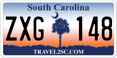 SC license plate ZXG148