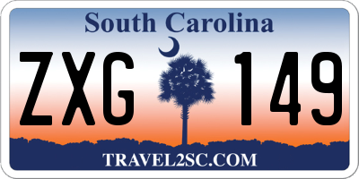 SC license plate ZXG149