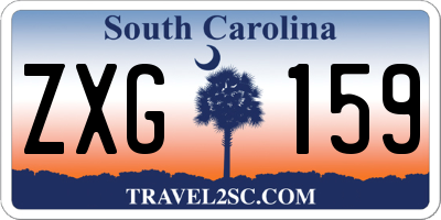 SC license plate ZXG159
