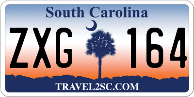 SC license plate ZXG164