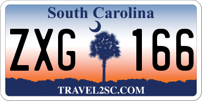 SC license plate ZXG166