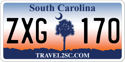 SC license plate ZXG170