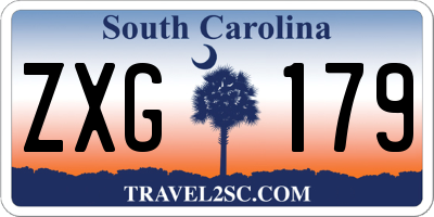 SC license plate ZXG179