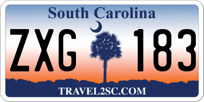 SC license plate ZXG183