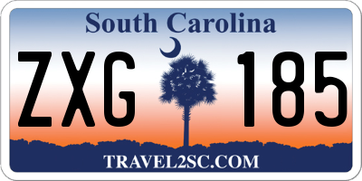 SC license plate ZXG185