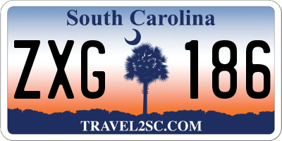SC license plate ZXG186