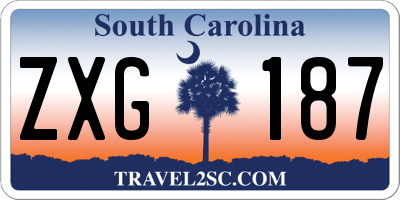 SC license plate ZXG187