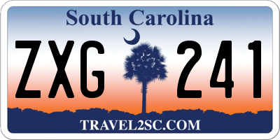 SC license plate ZXG241