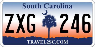 SC license plate ZXG246