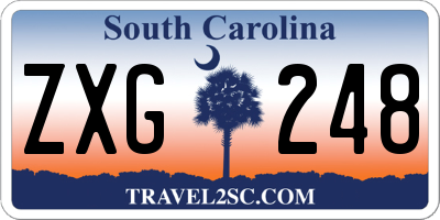 SC license plate ZXG248