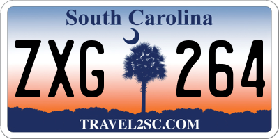 SC license plate ZXG264