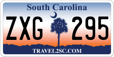 SC license plate ZXG295