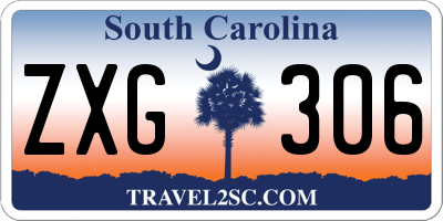 SC license plate ZXG306