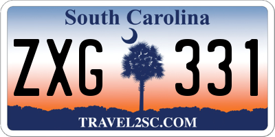 SC license plate ZXG331