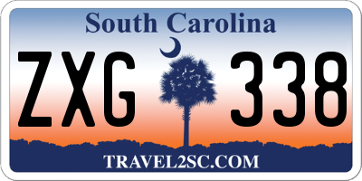 SC license plate ZXG338