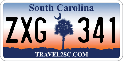 SC license plate ZXG341