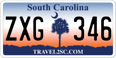 SC license plate ZXG346