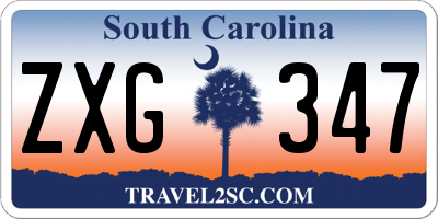 SC license plate ZXG347