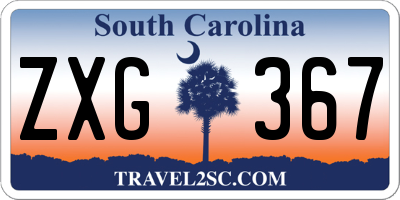 SC license plate ZXG367