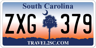 SC license plate ZXG379