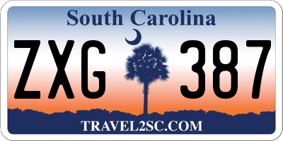 SC license plate ZXG387