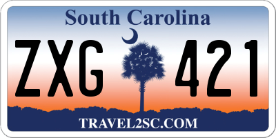 SC license plate ZXG421