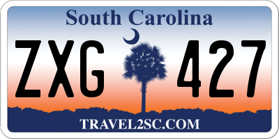 SC license plate ZXG427