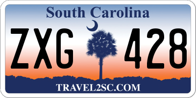 SC license plate ZXG428