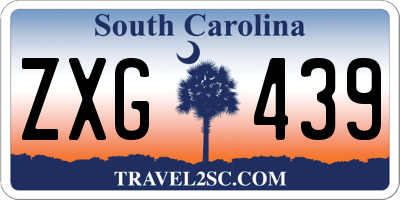 SC license plate ZXG439
